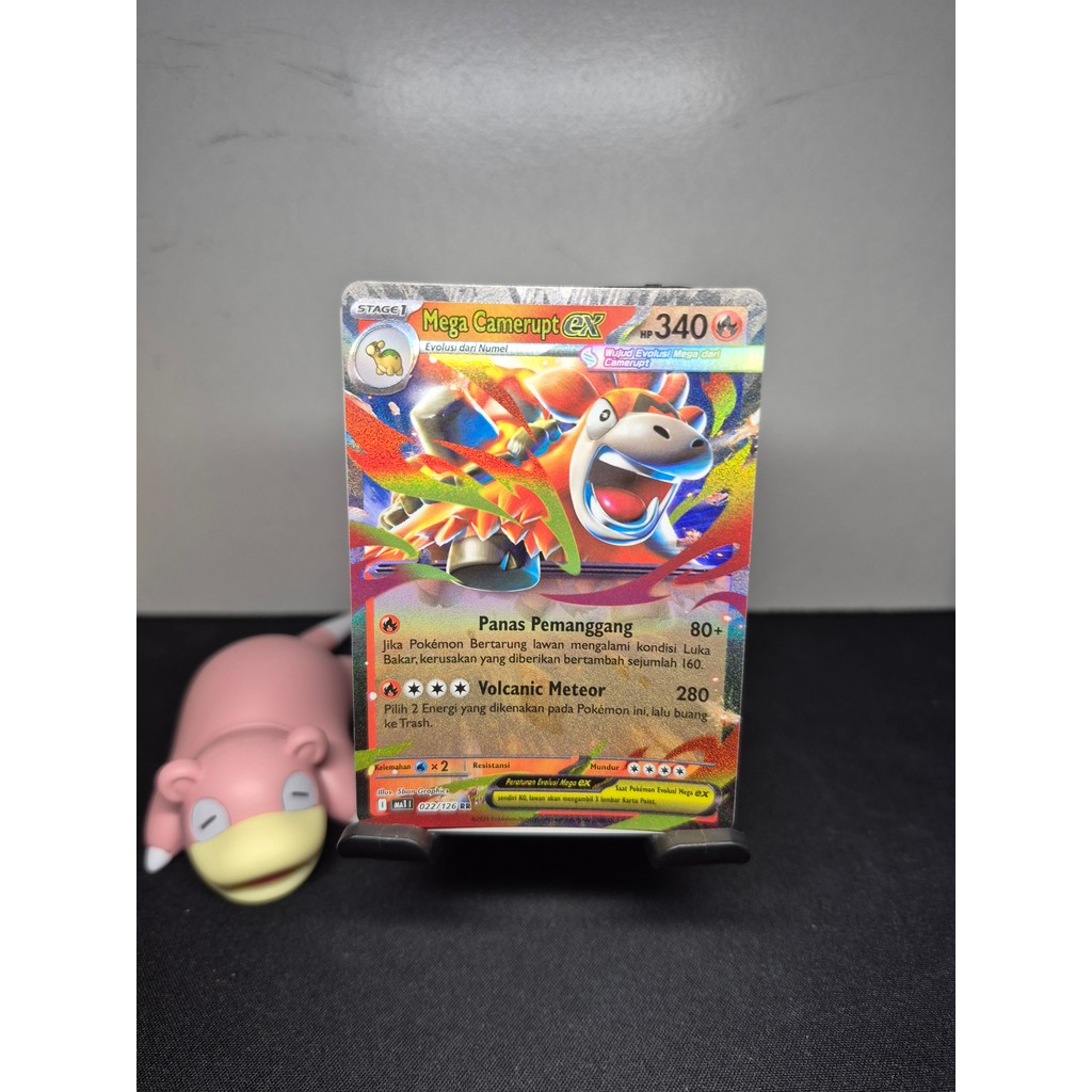 Mega Camerupt EX 022/126 RR - Pokemon TCG Indonesian