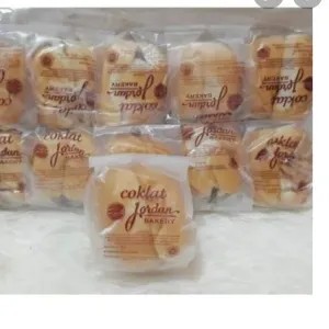 roti krim jordan mini rasa nanas dan cokelat