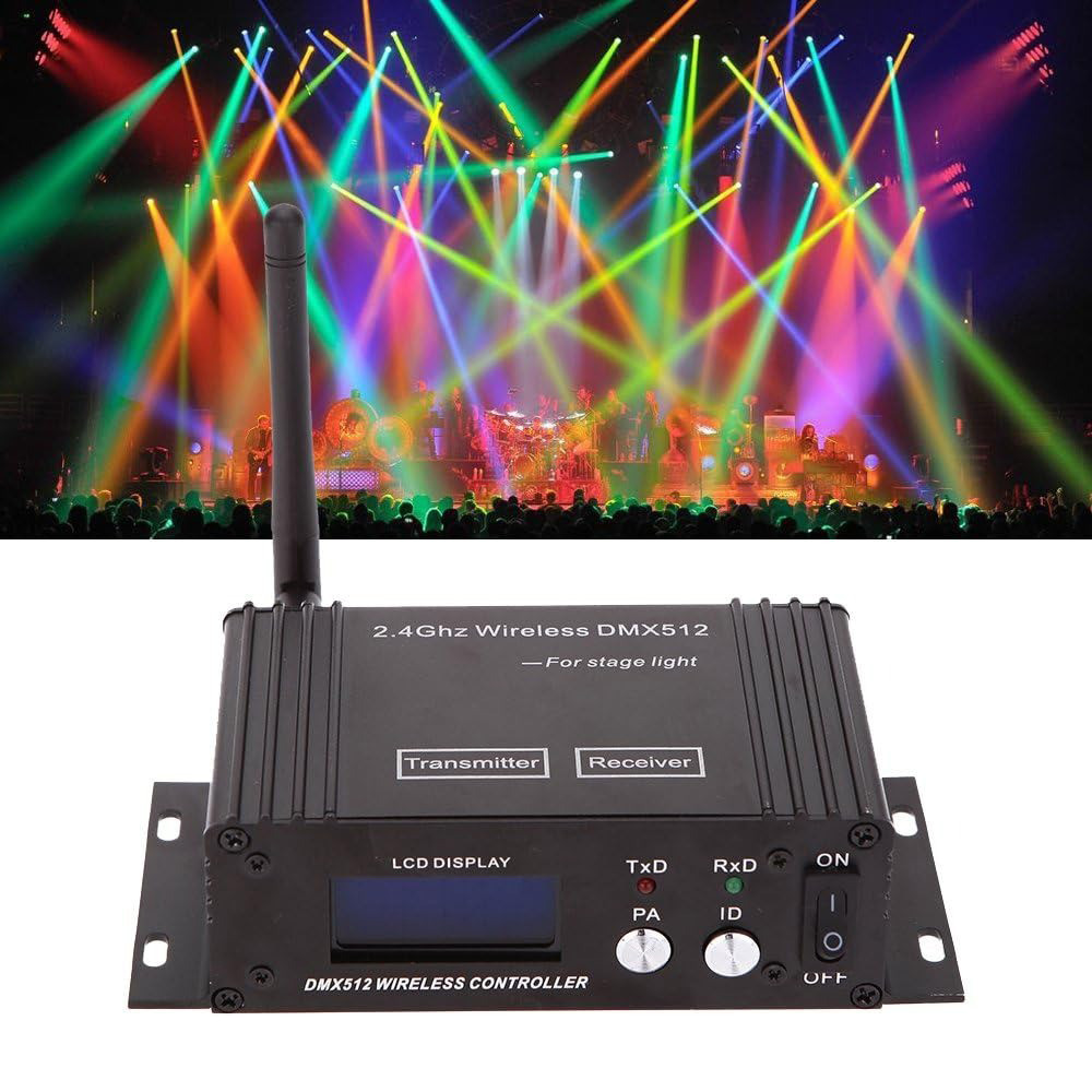 Shineslay Transmitter Receiver Stage Lighting Adjustable 126 Channel - DMX512