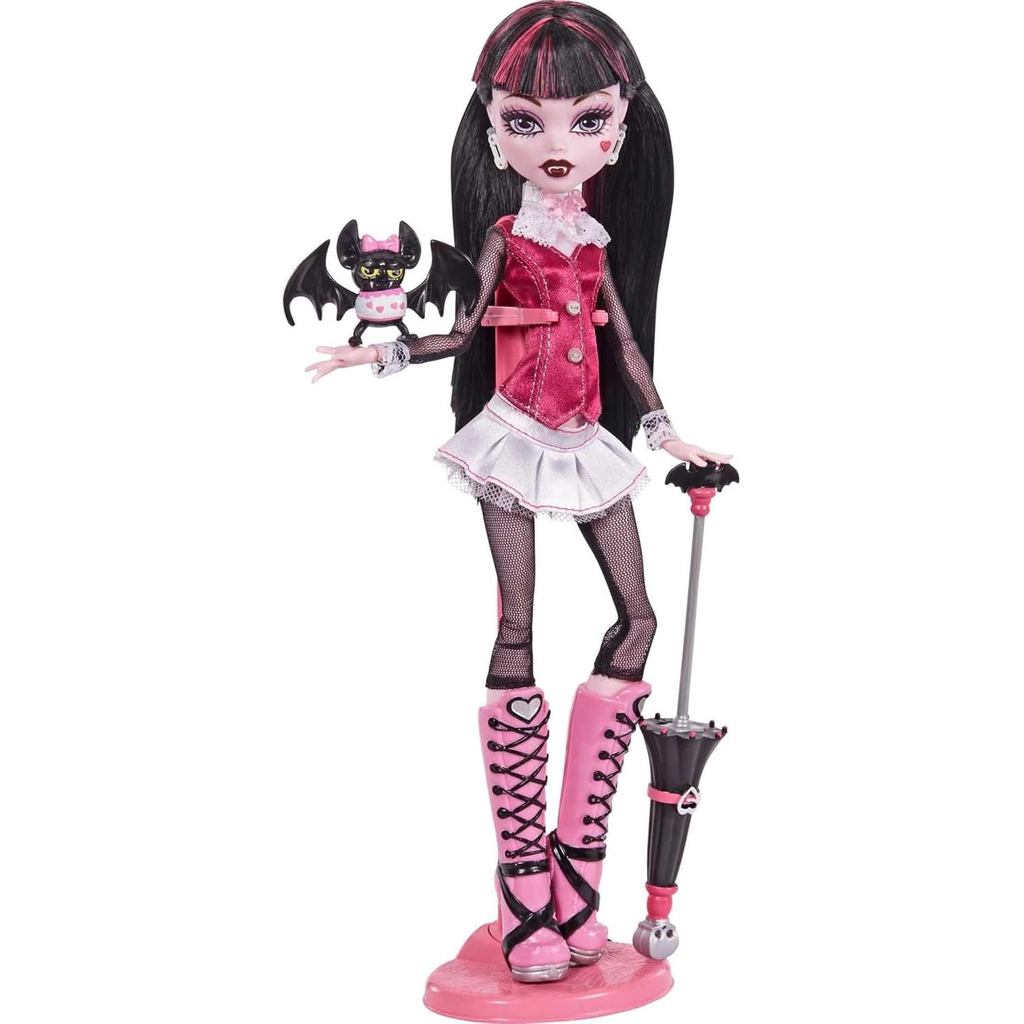 Monster High Draculaura Reproduction Doll Wearing Original Fashion & Shoes with Pet