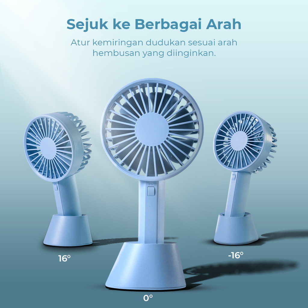 VH Kipas Angin Portable Genggam Handheld Mini Cooling Fan 1000mAh - F03