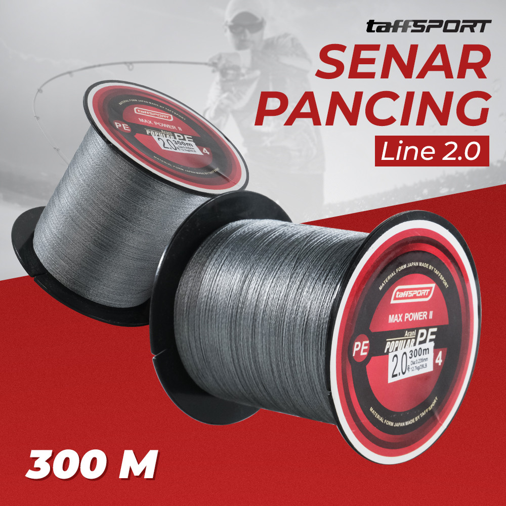 Makassar TaffSPORT Senar Tali Pancing Fishing PE Braided Thick Line 300M
