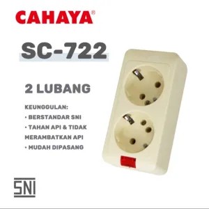 Stop Kontak / Terminal 2 Lubang