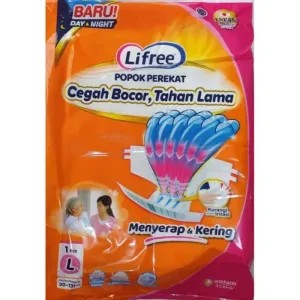 pampers dewasa Lifree popok perekat size L   isi 2 1per pack
