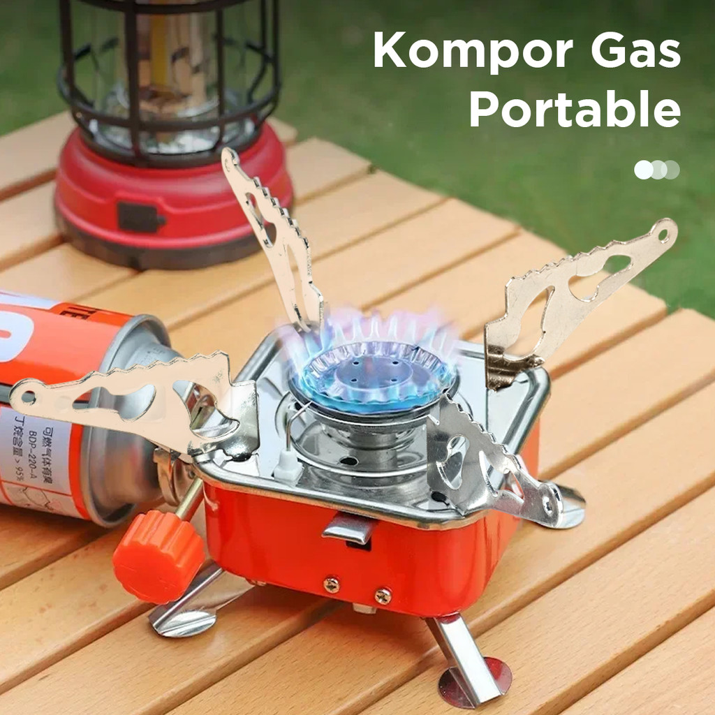 TravelFit.id | KOVAR Kompor Gas Portable Mini Lipat Outdoor Ultralight Camping Stove - K-202