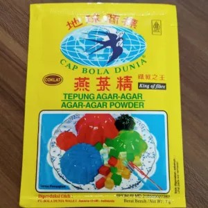 Agar-Agar Cap Bola Dunia (Coklat)