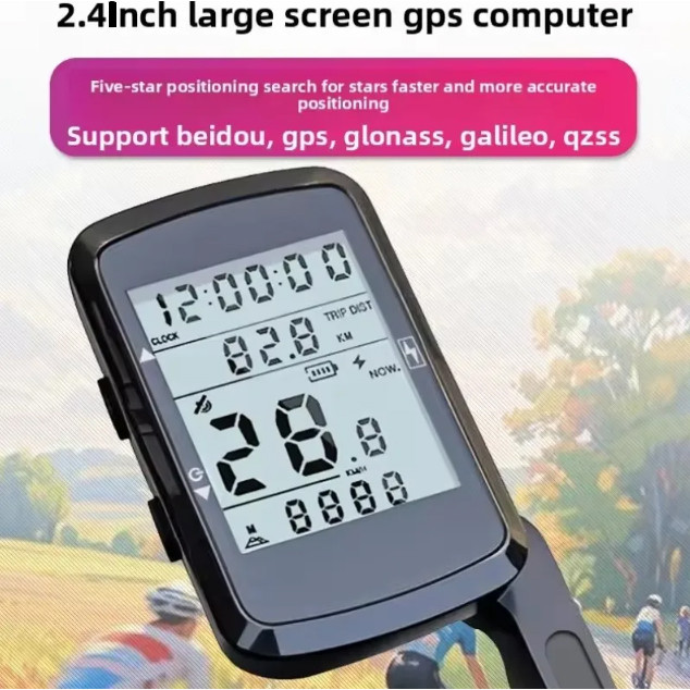 Speedometer Sepeda Wireless Bicycle GPS Bike Rechargeable - BK-5208