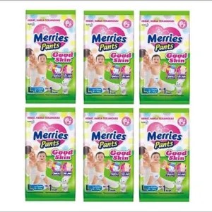 Merries L /M (rencengan isi 6 pcs) per 5 renceng