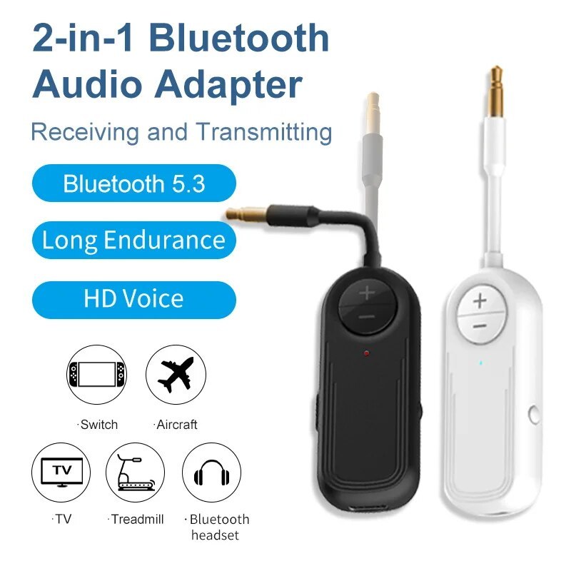 SeaBlingz - HIGI Bluetooth Adapter 2in1 Transmitter Receiver 5.3 AUX 3.5mm - M28 (Home Audio & Speak