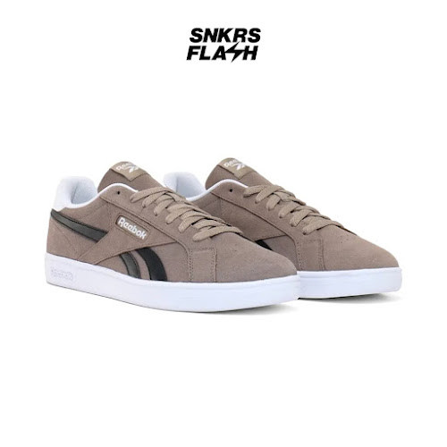 REEBOK COURT Retro Grey Black White Sepatu Sneakers Pria  - 100208929 - Size 44