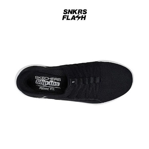 SKECHERS SPORT Relaxed Fit Black White Sepatu Training Wanita  - 150353BLK - Size 38