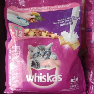 Whiskas Mackerel junior 2-12 bulan
