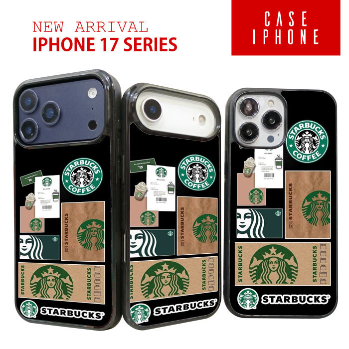 Case Casing TPU iPhone 17 16 15 14 13 12 11 XR XS Mini Plus Pro Max Air Starbuck RK365 Hybrid Case R