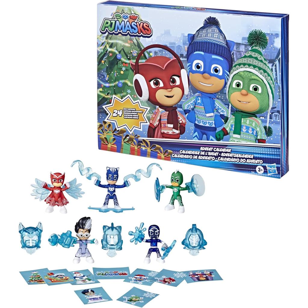 PJ Masks Kids Advent Calendar, 24 Daily Surprise Toys Including PJ Masks Action Figures
