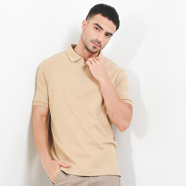 Hush Puppies Kaos Polo Pria Blizzard Khaki