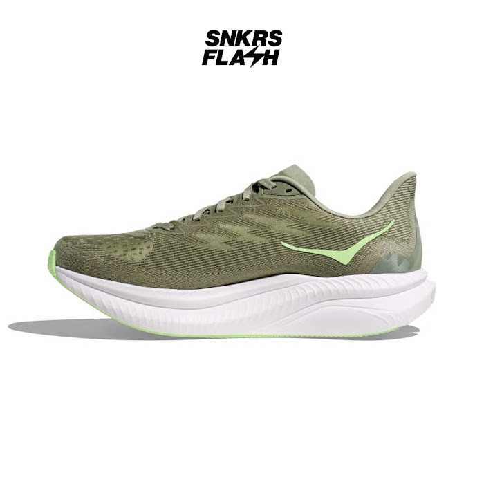 HOKA ONE ONE Mach 6 Forest Lichen Tart Apple Sepatu Lari Pria - 1147790FRT - Size 40