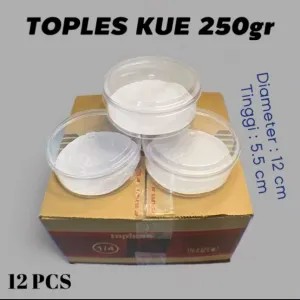 toples kue ukuran 250 gram isi 1 lusin