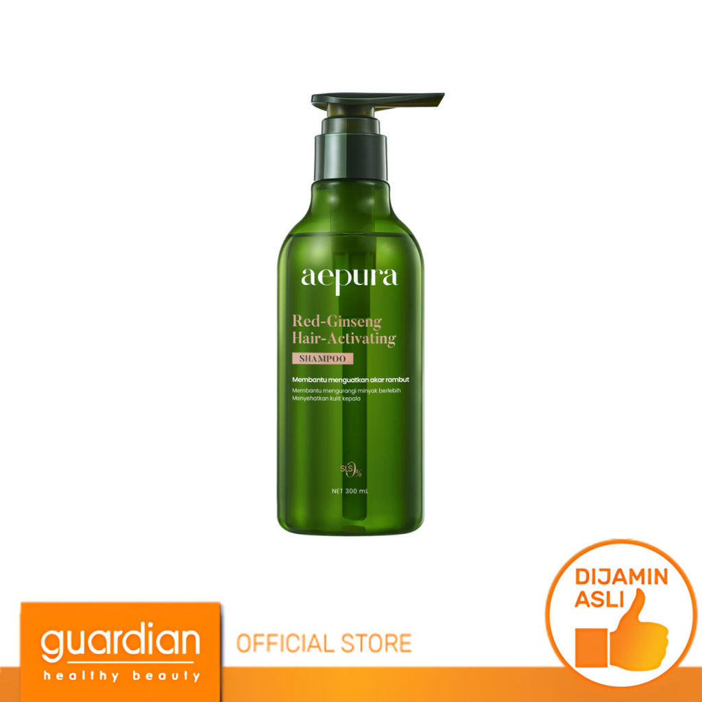 Aepura Red-Ginseng Hair Activating Shampoo 300ml - Memperkuat Akar Rambut Mempercepat Pertumbuhan Me