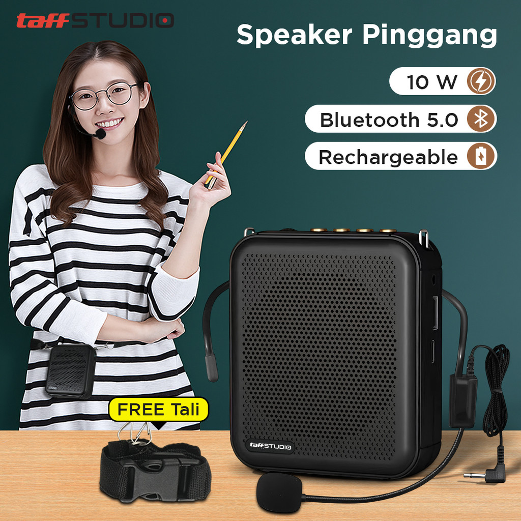 Mini Megaphone Bluetooth Speaker Portable Voice Amplifier Mic Support TF Card USB Rechargeable