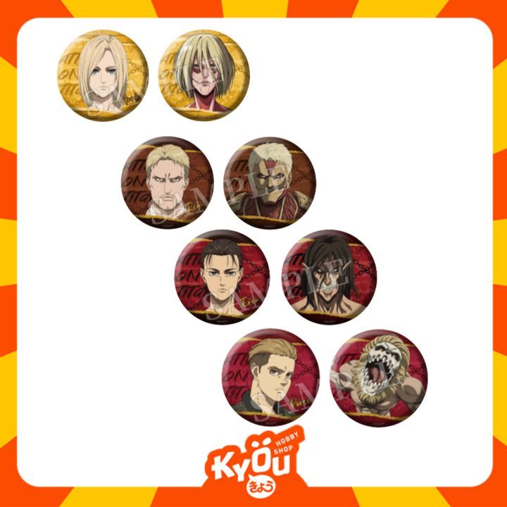 Eren Yeager - Armin Arlert - Pieck Finger - Porco Galliard - Reiner Braun - Zeke Yeager - Annie Leon