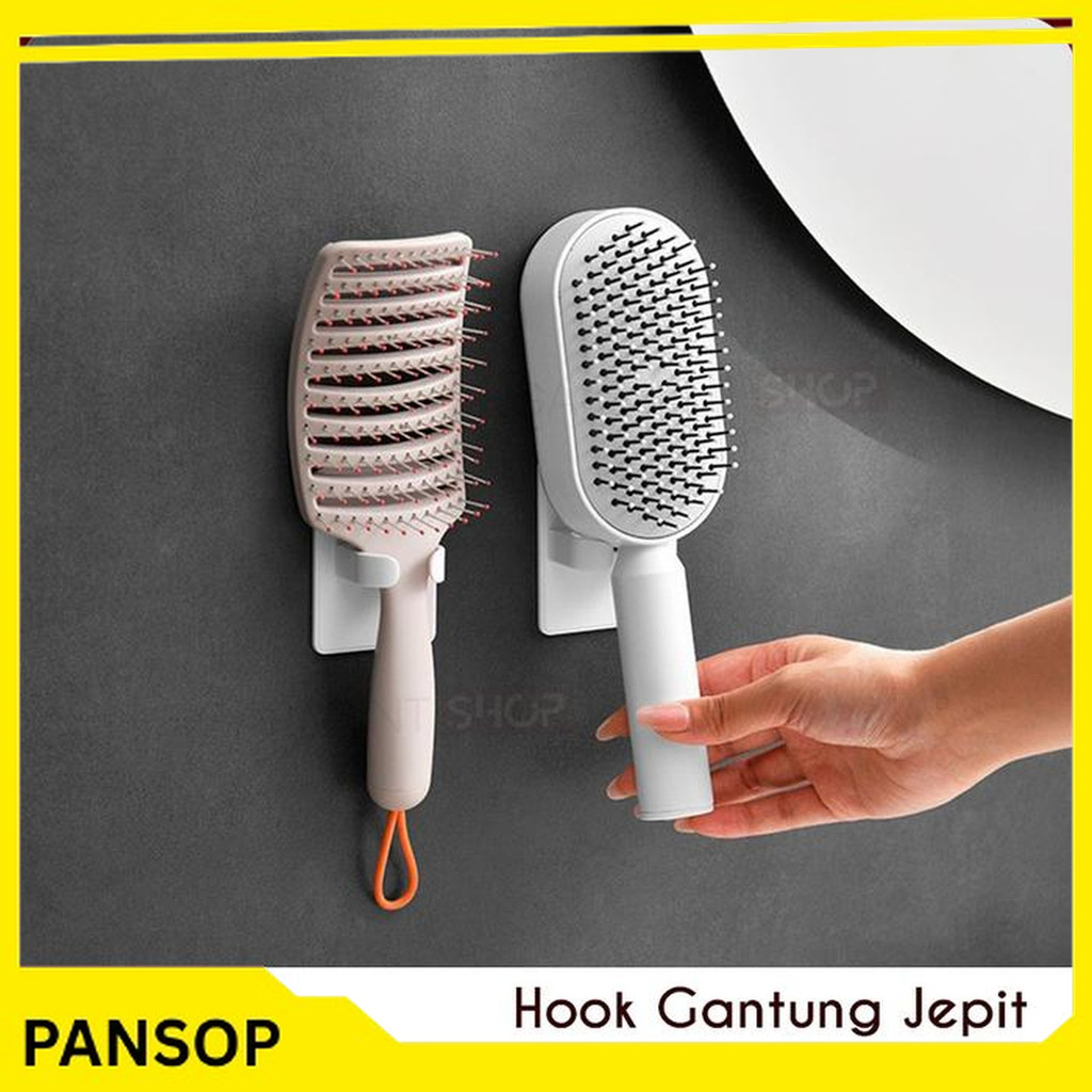 HOOK GANTUNGAN TEMPAT SISIR CATOKAN RAMBUT SHAVER RAK CERMIN SALON KABINET WASTAFEL KAMAR MANDI MULT