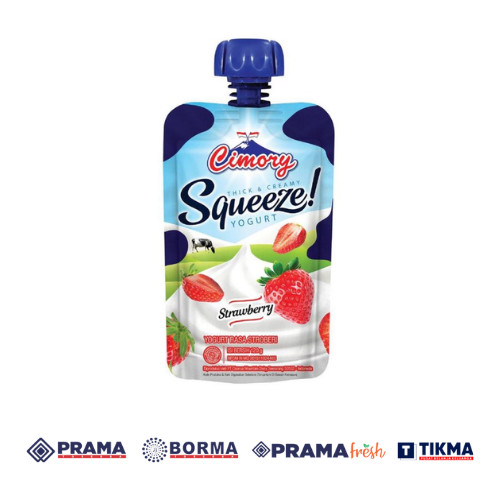 CIMORY SQUEEZE STRAWBERRY 120ML