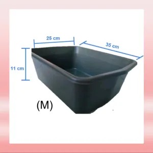 BAK PASIR KUCING PLASTIK UKURAN M LITTER BOX CAT