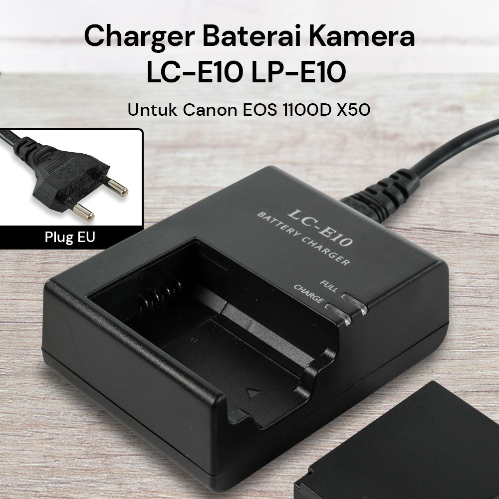Charger Baterai Kamera LC-E10 LP-E10 untuk Canon EOS 1100D X50