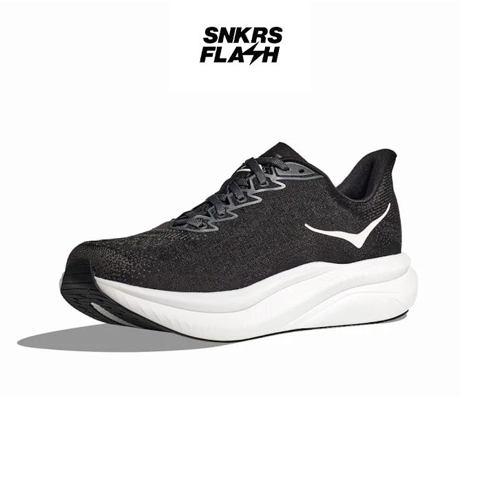 HOKA ONE ONE Mach 6 Black White Sepatu Lari Pria - 1147790BWHT - Size 43.3