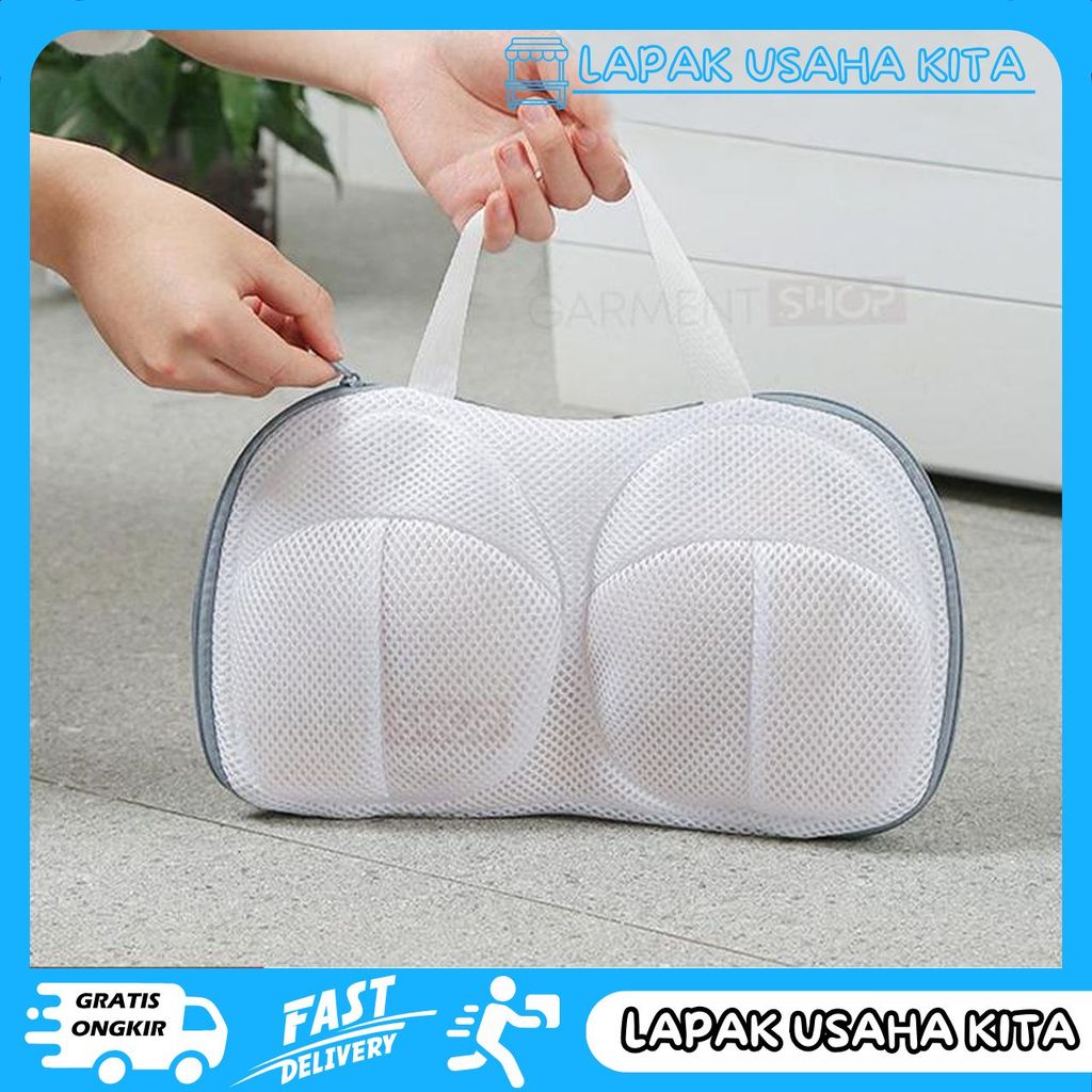 WASHING BAG BRA JARING LAUNDRY MESIN CUCI MODEL BH PENCUCI INNER WEAR PUTIH PRIVASI AMAN