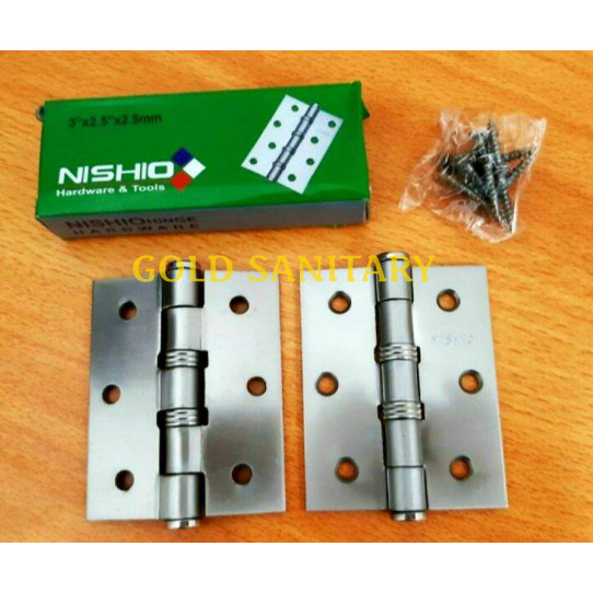 Engsel Pintu Jendela Tebal 3" inch NISHIO