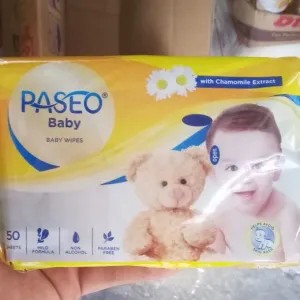 Paseo Baby Wipes 50 sheets 100per pack