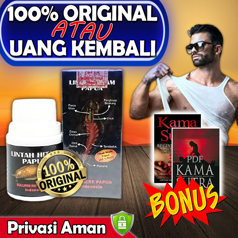 Minyak Lintah Asli Papua Linta Hitam 100% Original Bisa COD Ori Pembesar Pria Bebas Efek Samping