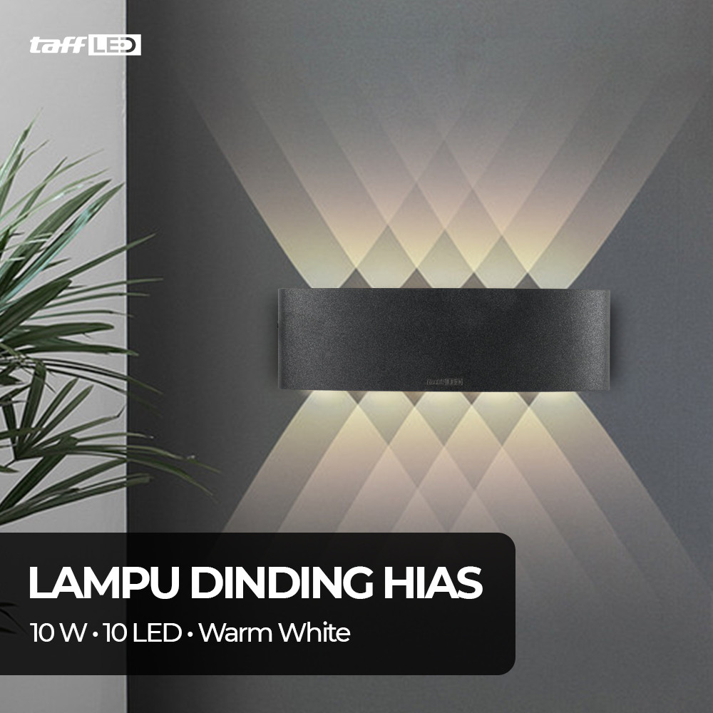 Lampu Dinding Hias Indoor Plastic Body 10W 10 LED Warm White - 10T