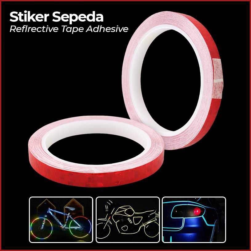 DUUTI Stiker Sepeda Reflective Tape Adhesive MTB Bike 8Mx1cm - MT800