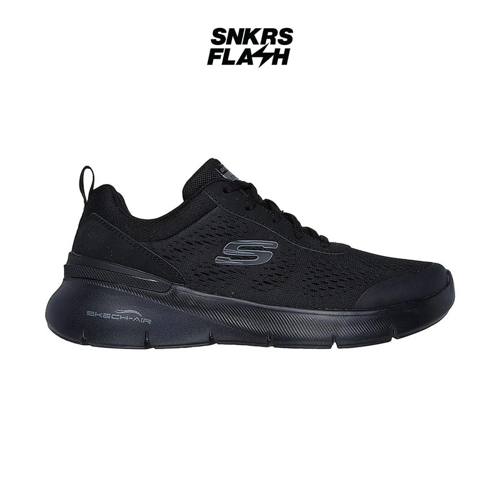 SKECHERS Sport Skech Air Dynamight 2 Black Sepatu Training Wanita - 150370BBK