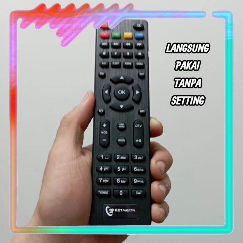 Remot Remote Receiver Parabola Pengganti Tanpa Setting Getmecom 009 HD New FTA 3G Z/Azplay AVS+ (LAN