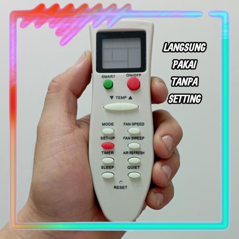 Remot Remote AC Universal Tanpa Setting Changhong KK22B-C1 KK10B-C1 (LANGSUNG PAKAI)