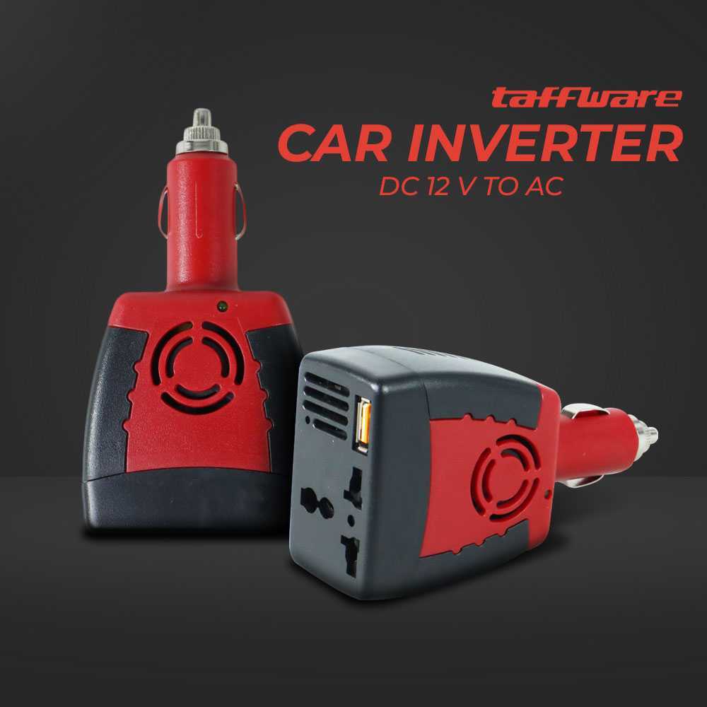 Taffware Power Inverter Mobil Car Mini DC 12 V to AC 220V 5V USB 150W - T150W