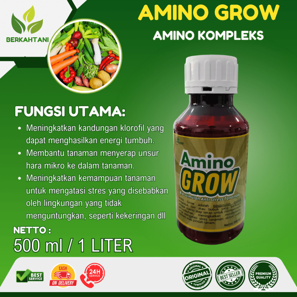 Amino Grow 1 Liter Pupuk Asam Amino Kompleks Tanaman