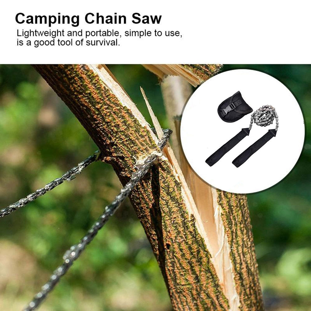 harga terbaik Gryan Gergaji Kayu Portable Darurat Manual Survival Chainsaw 103cm - LJ-31