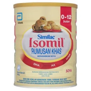 Susu Bayi Similac Isomil Plus Advance Soya 0-12bulan 850g 850g