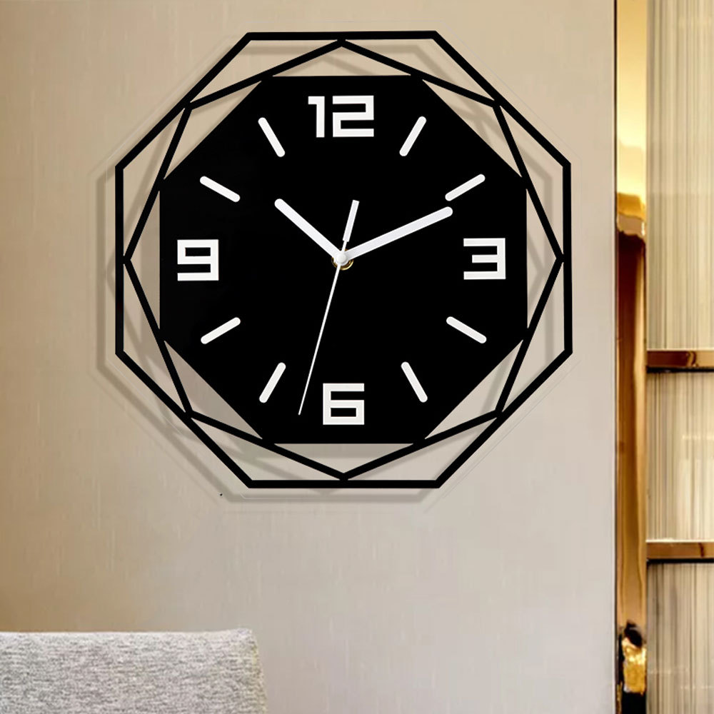ORI VOSARREA Jam Dinding Bulat Quartz Creative Design Modern 30cm - E1599