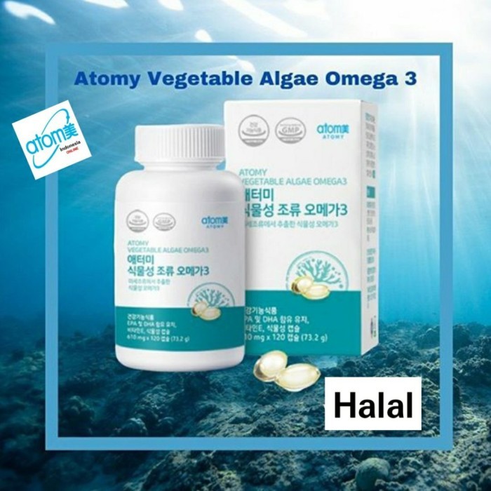 Vegetable Algae Omega 3 HALAL Lancar Darah Cegah Mata Kering