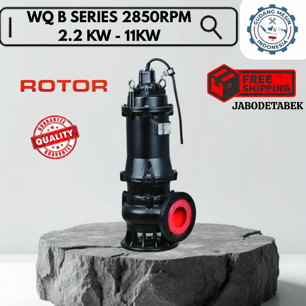 POMPA CELUP 4 HP 3KW 380V SPEED 2850 RPM PREMIUM MESIN POMPA ALIRAN AIR IRIGASI POMPA SEWAGE / ALAT 