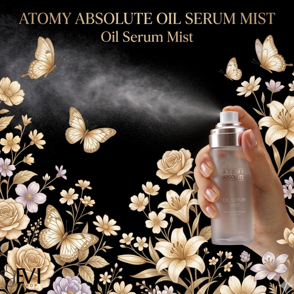 Atomy Absolute Oil Serum Mist Spray 80mL | Spray Wajah Lembap | Spray Hidrasi Wajah Glowing | Solusi