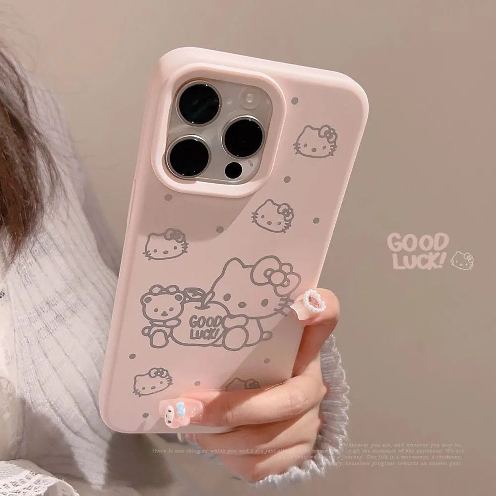 Kitty Beruang [Case Infinity] Casing Hp Redmi 15 15C Note 14 4G 5G 13C 13X 13 A5 Lucu Silicone Terba