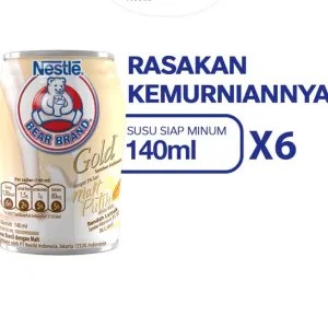 Bear Brand Susu Beruang Gold White Malt 140ml x6 pcs 1kg
