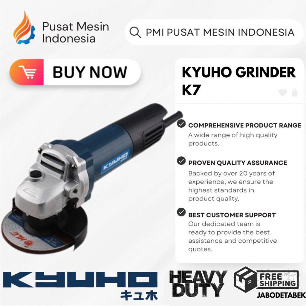 KYUHO  GRINDER K7 MESIN GURINDA TANGAN  / GERINDA TANGAN / ANGEL GRINDER