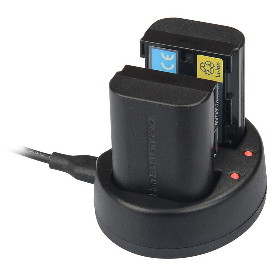 KingMa Charger Baterai 2 Slot Canon 5D2 5D3 70D 60D 6D 7D 7D2 - LP-E6 Original Berkualitas Siap Kiri